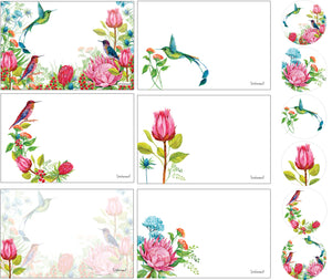 Protea's and Wild Flowers themed postcards
