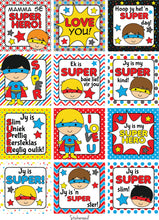 Load image into Gallery viewer, Lunchbox Stickers - Super Hero - Boys
