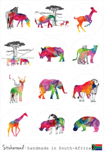 Watercolor Safari Animals