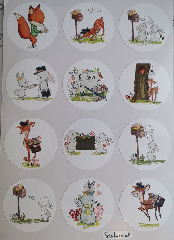Forest animal Stickers