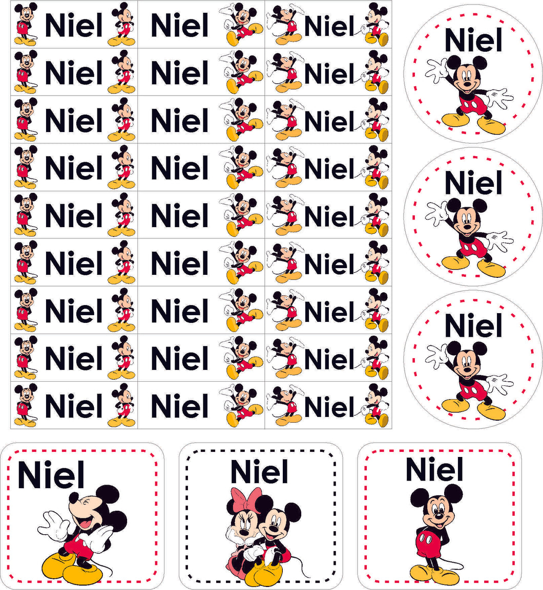 Name Sticker: Mickey Mouse