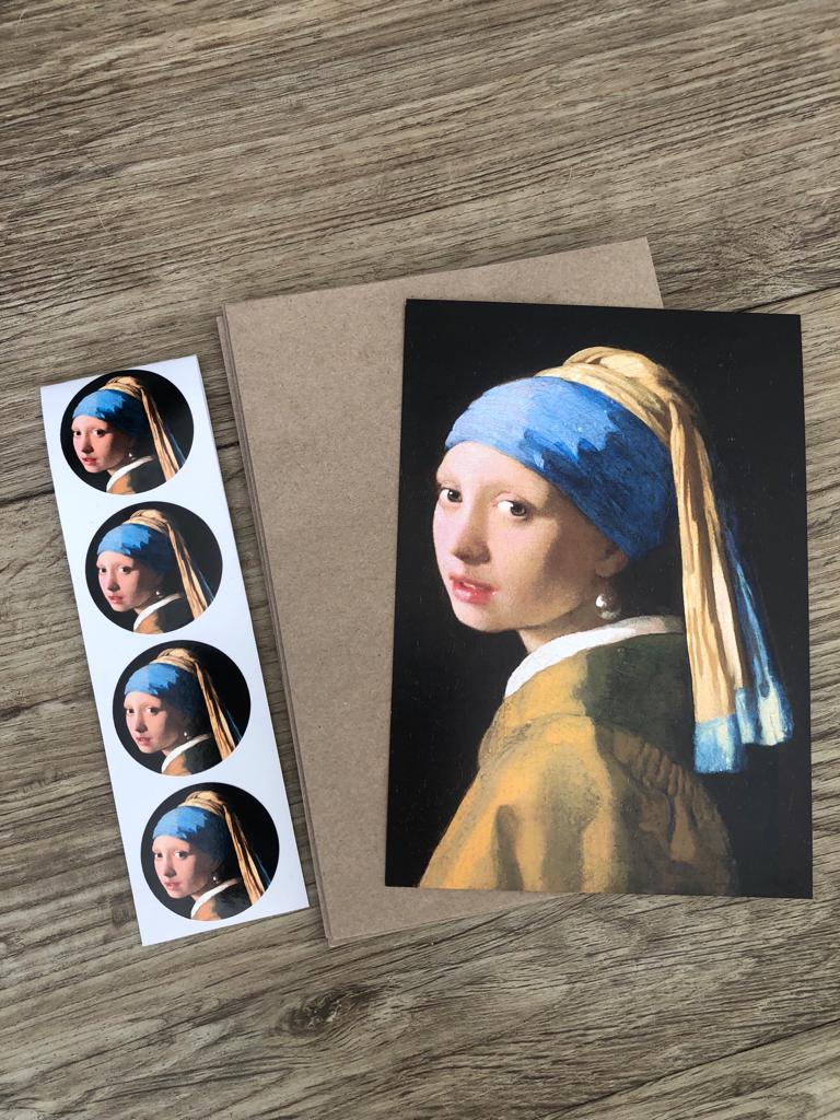The Girl with the pearl earrings postcards